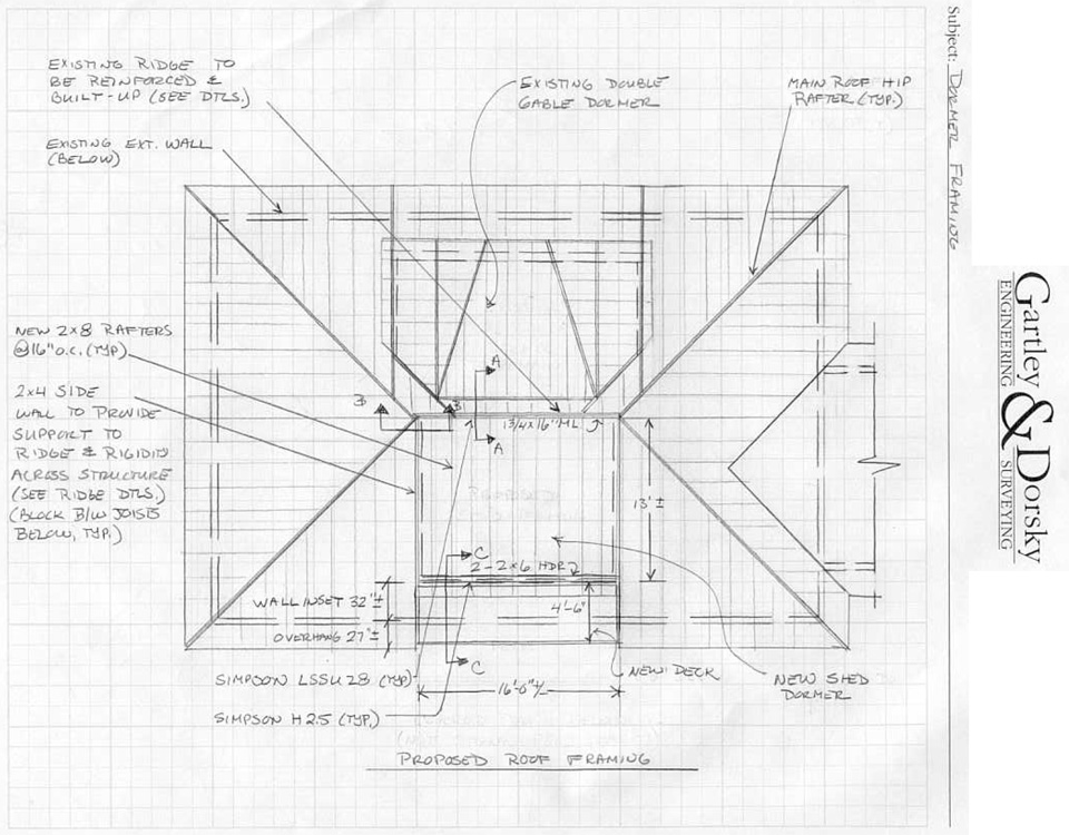 Shed Dormer Framing Details